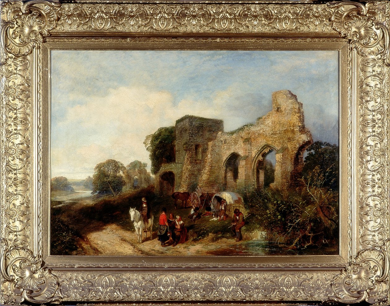 Easby Abbey, noin 1852-1856 tekijältä James Peel