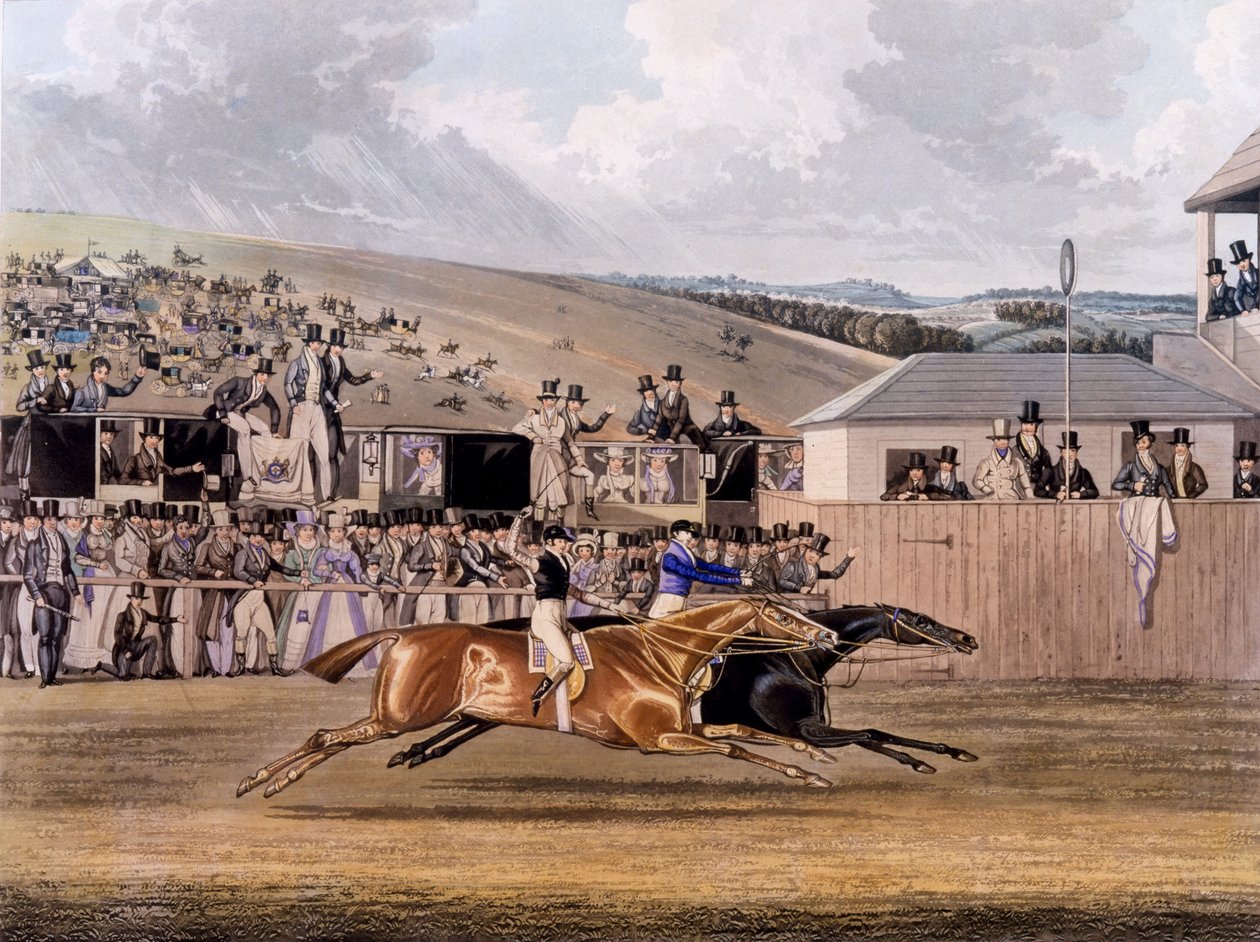 Derby Day Epsomissa, 1828 tekijältä James Pollard