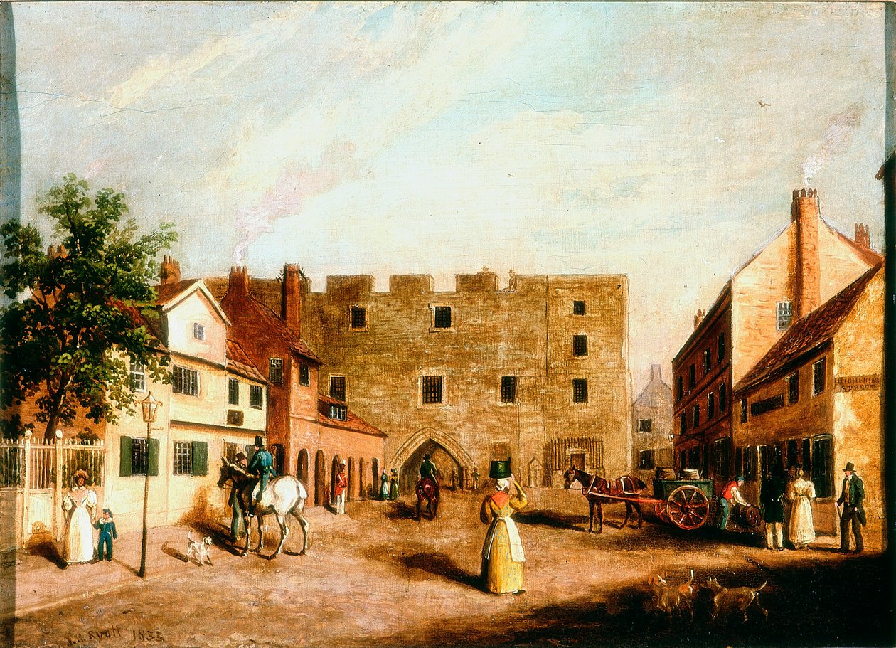 Newgate, Newcastle upon Tyne, n. 1820 tekijältä James Russell Ryott