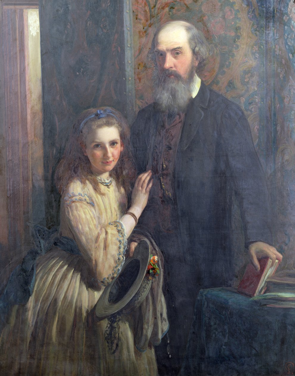 Sir William FitzHerbert tyttärensä Idan kanssa, 1862 tekijältä James Sant