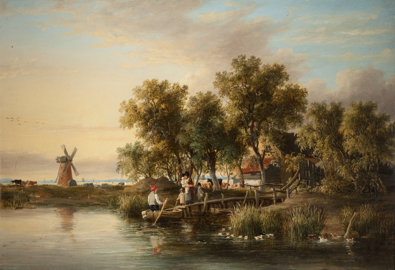 Aurinkoinen Norfolk-joen maisema tekijältä James Stark