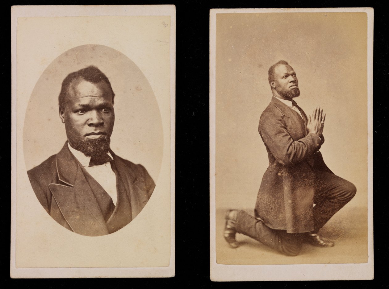Kaksoismuotokuva, n. 1870 (albumiprintti) tekijältä James Sunderland
