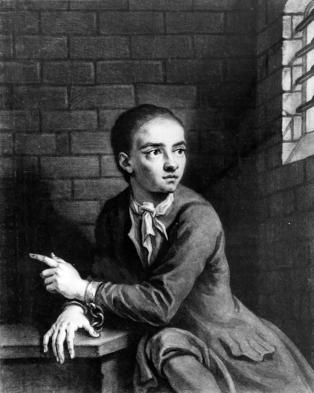 Jack Sheppard, kaiverrus George White, 1728 tekijältä James Thornhill