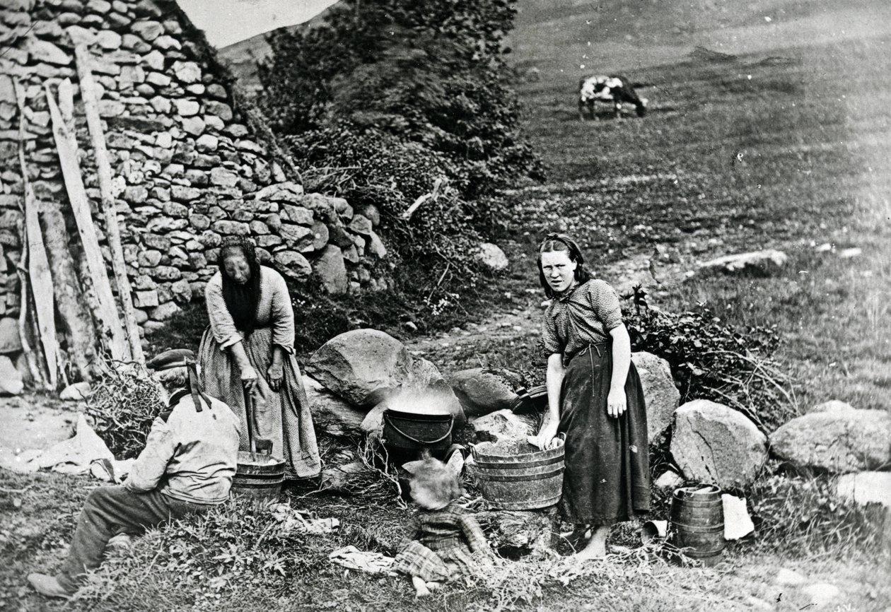 Skotlantilaiset talonpojat, noin 1860-80 tekijältä James Valentine
