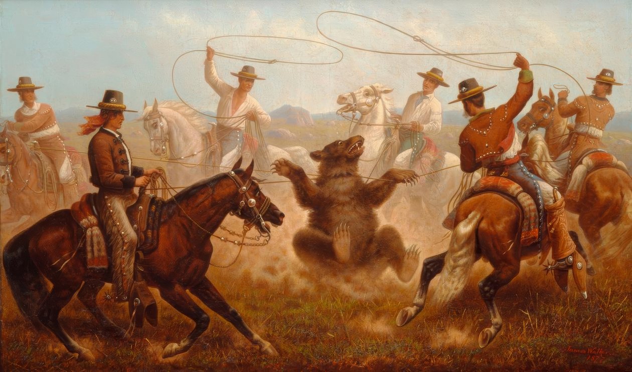 J.Walker, Cowboys fangen einen Bären mit Lassos tekijältä James Walker