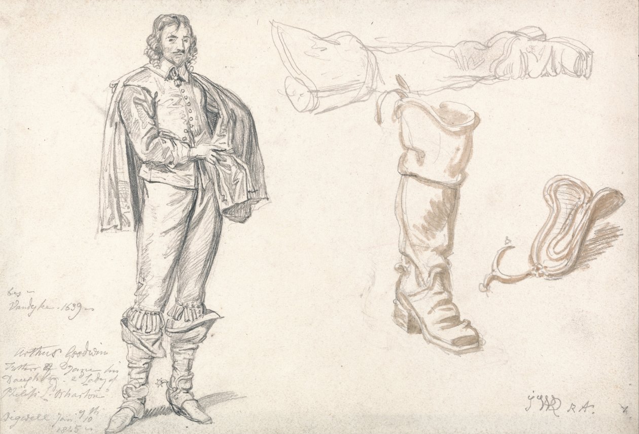 Opintoja Anthony van Dycksin jälkeen Arthur Goodwinin muotokuva tekijältä James Ward