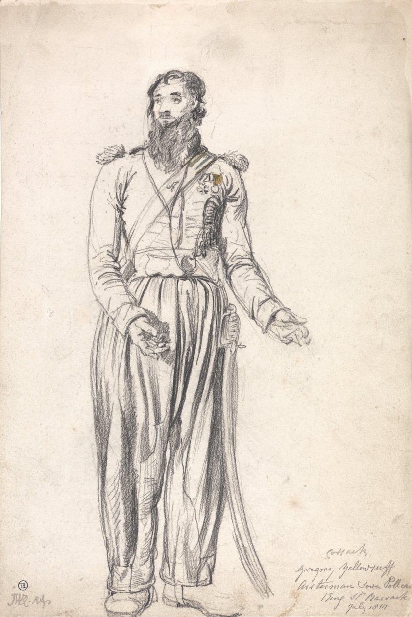 Kasakka, Gregory Yelloserf, heinäkuu 1814 tekijältä James Ward