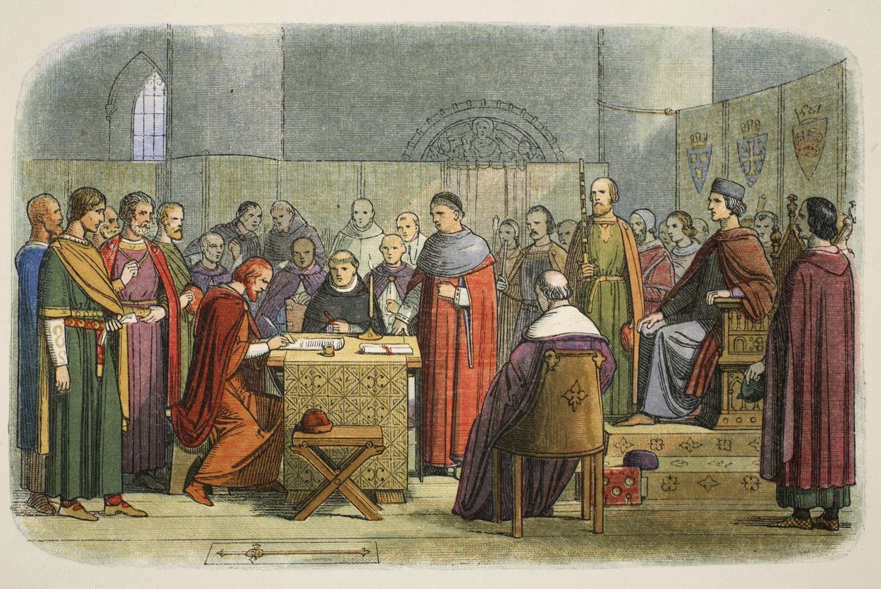 Edward tunnustettiin Skotlannin suzerainiksi vuonna 1290, A Chronicle of England eKr. 55 - 1485 AD, pub. Lontoo, 1863 tekijältä James William Edmund Doyle