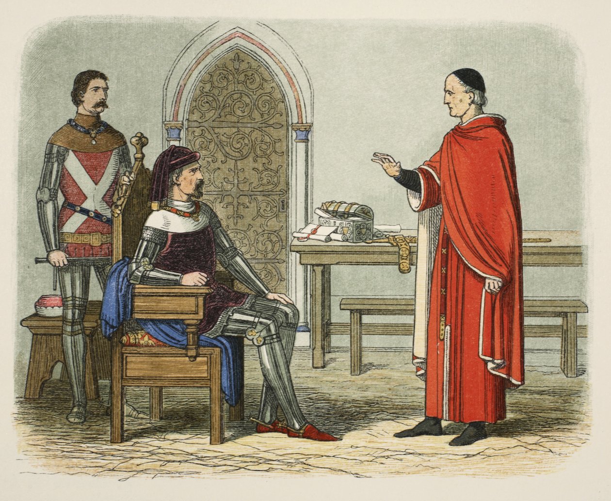 Gascoigne kieltäytyy tuomitsemasta prelaattia tai vertaista, julkaisusta A Chronicle of England BC 55 to AD 1485, pub. Lontoo, 1863 tekijältä James William Edmund Doyle