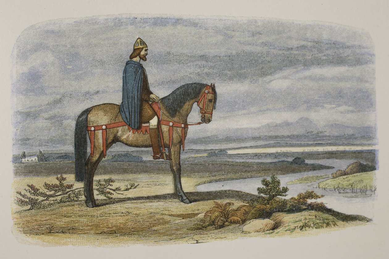 Kuningas Alfred suunnittelee tanskalaisen laivaston vangitsemista, 892 jKr, A Chronicle of England eKr. 55–1485, pub. Lontoo, 1863 tekijältä James William Edmund Doyle