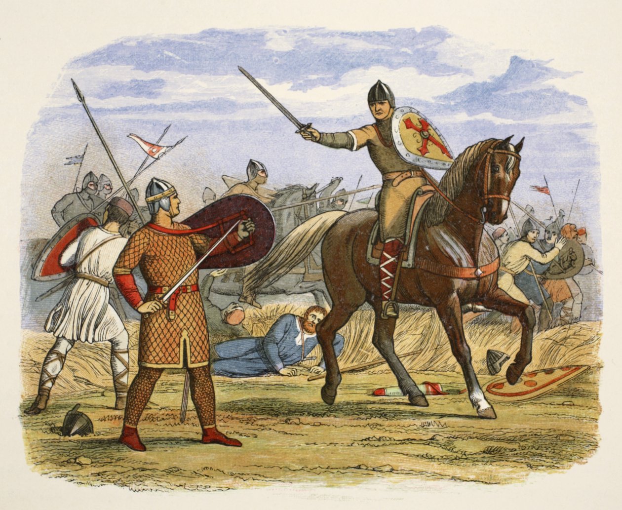 Robert, jonka kirjuri Baudri otti vangiksi, teoksesta A Chronicle of England BC 55 to AD 1485, pub. Lontoo, 1863 tekijältä James William Edmund Doyle