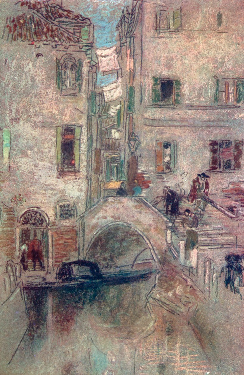 Bye Canal, Venetsia, 1800-luku, 1904. tekijältä James Abbott McNeill Whistler