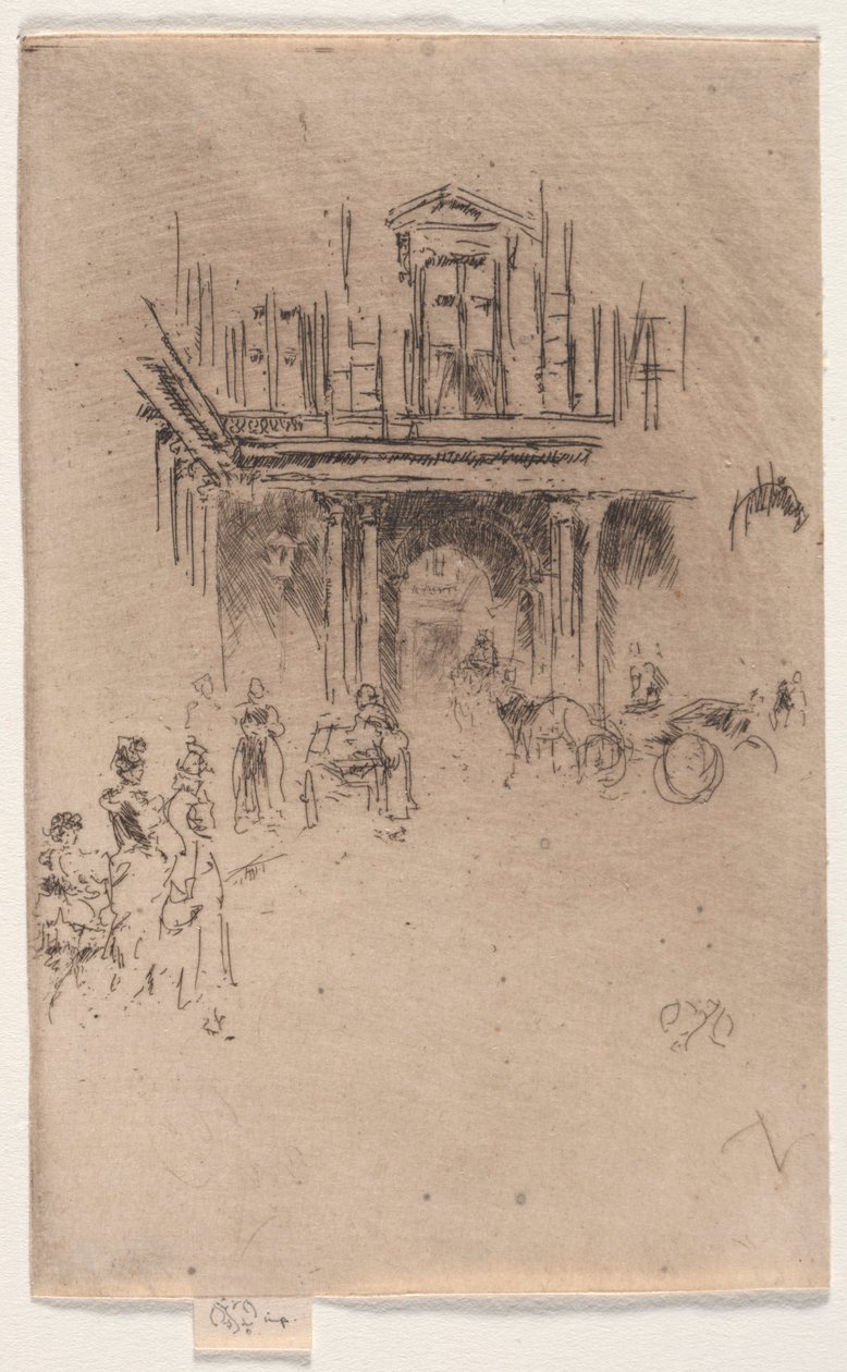 Palais Royalin kulma. tekijältä James Abbott McNeill Whistler