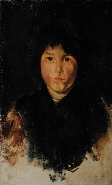 Korsikan lapsi (öljy kankaalle) tekijältä James Abbott McNeill Whistler