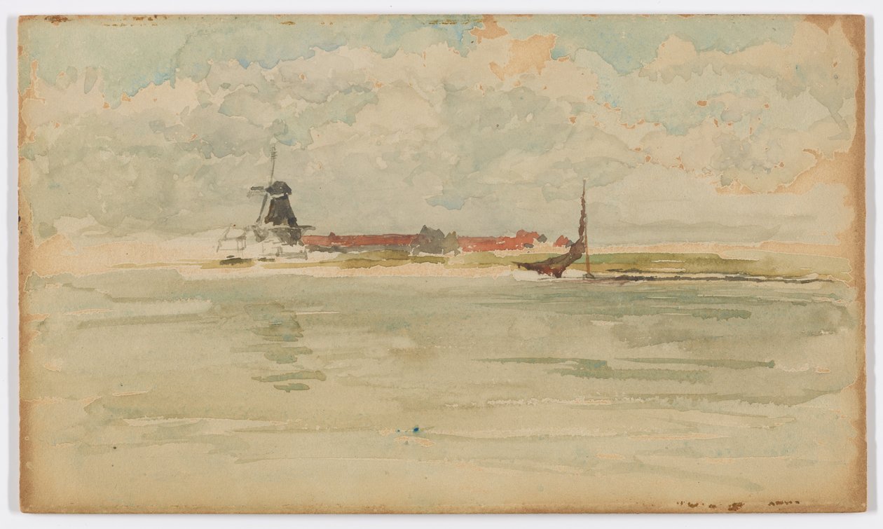 Pieni punainen muistiinpano-Dordrecht tekijältä James Abbott McNeill Whistler