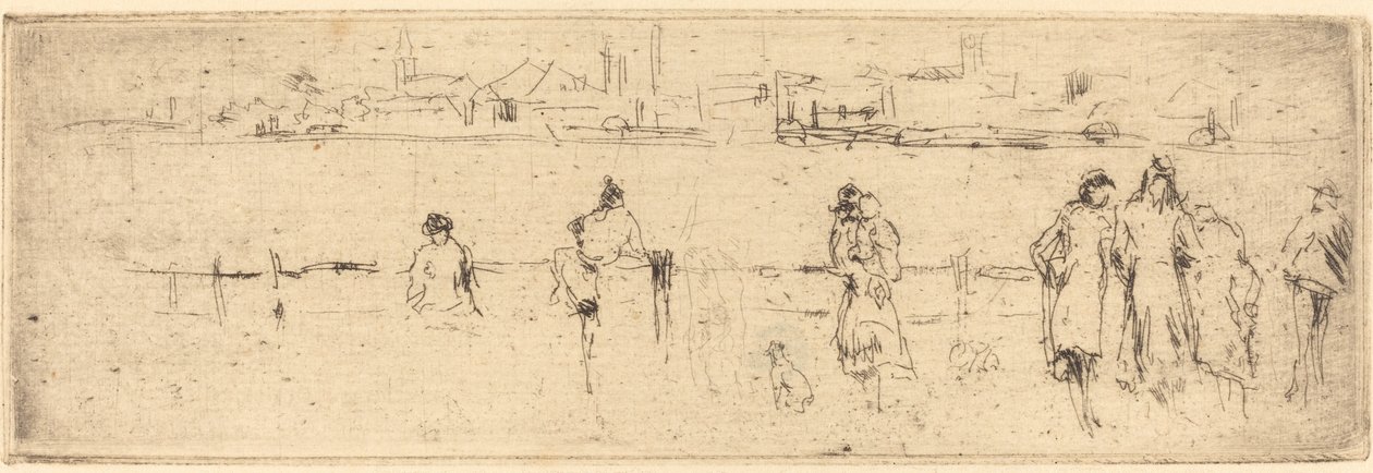 Luonnos pengerrestä, c. 18841886. tekijältä James Abbott McNeill Whistler