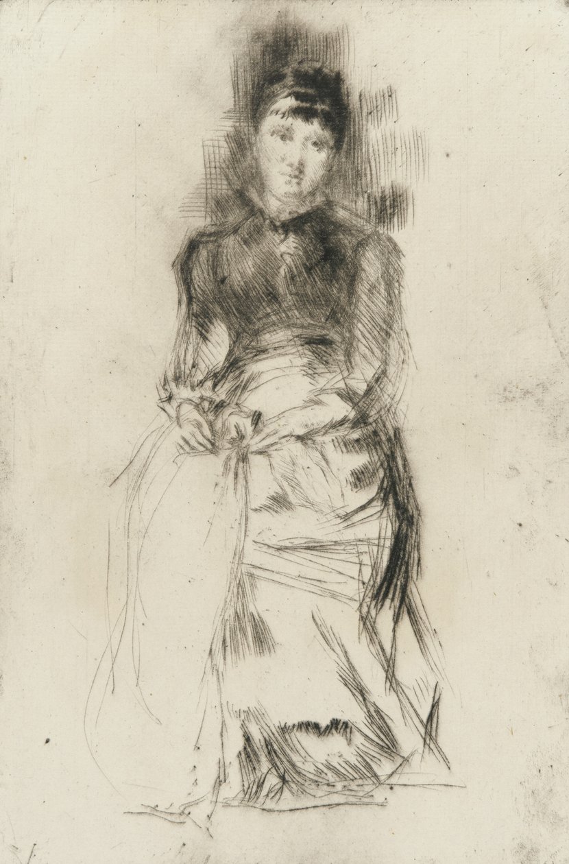 Agnes, n. 1873-75 (kuivapiste paperilla) tekijältä James Abbott McNeill Whistler