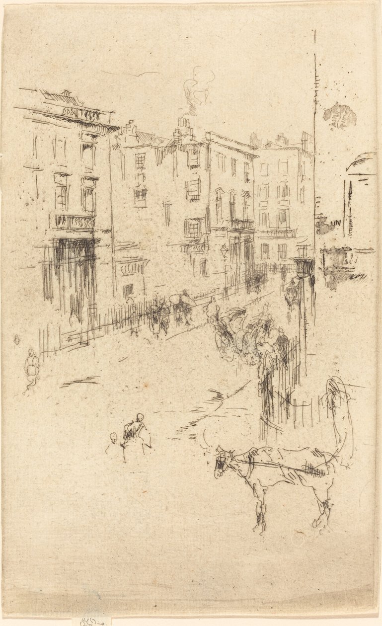 Alderney Street, c. 18801881. tekijältä James Abbott McNeill Whistler