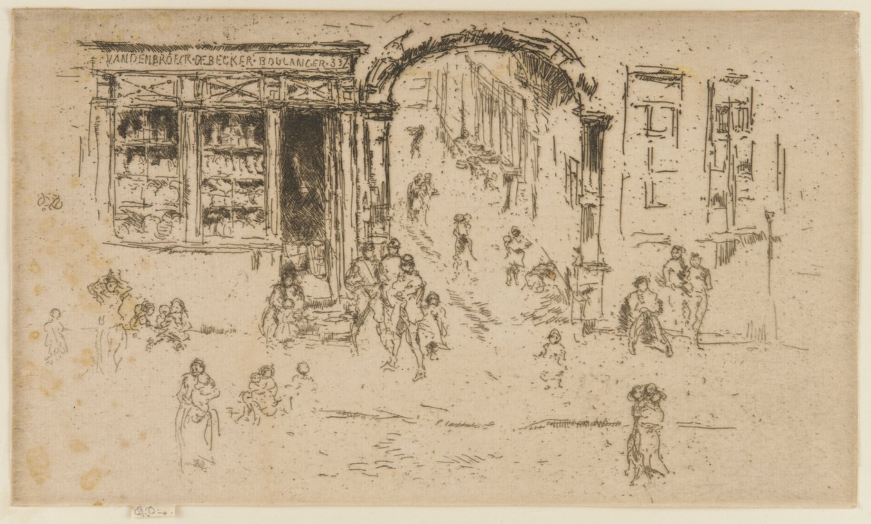 Archway, Bryssel, 1887. tekijältä James Abbott McNeill Whistler