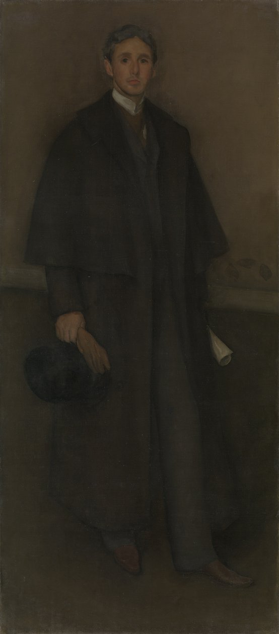 Sovitus lihanvärisenä ja ruskeana: Arthur Jerome Eddyn muotokuva, 1894. tekijältä James Abbott McNeill Whistler