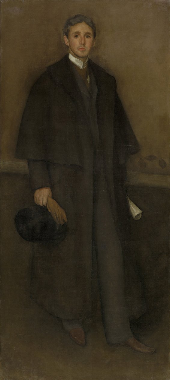 Sovitus lihanvärisenä ja ruskeana: Arthur Jerome Eddyn muotokuva, 1894 tekijältä James Abbott McNeill Whistler