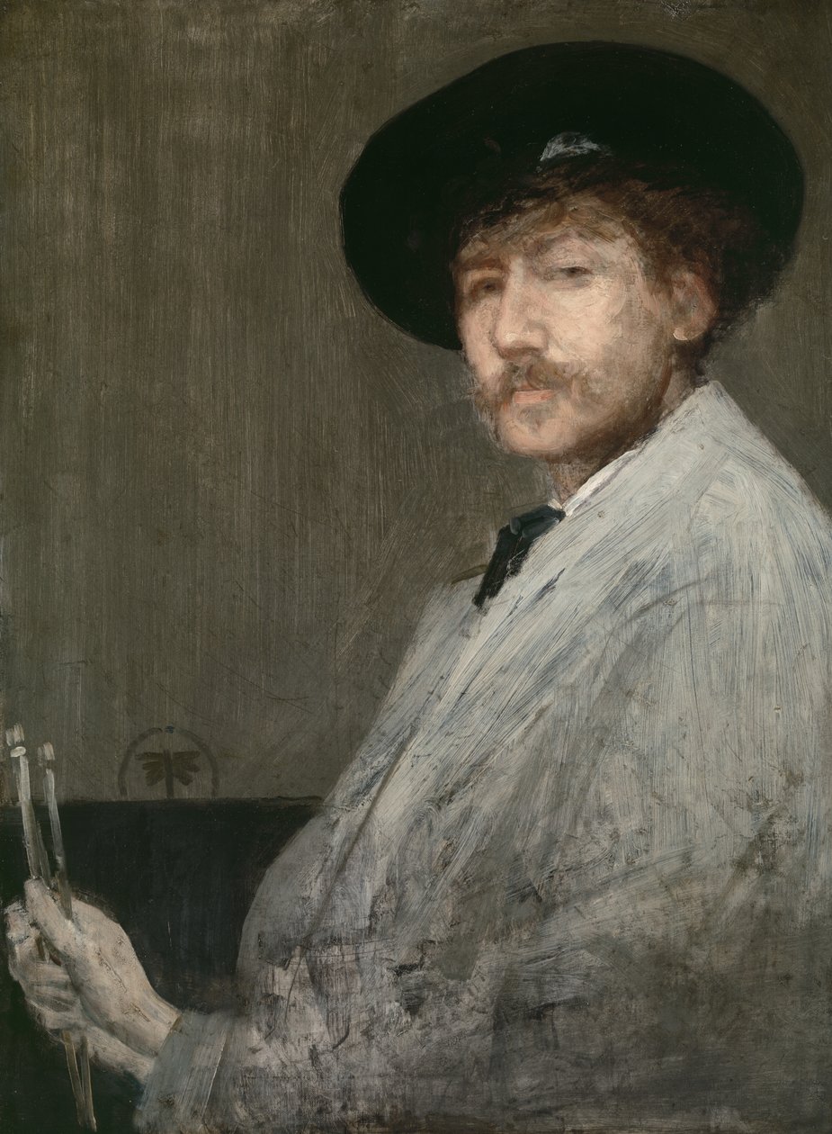 Harmaan sovitus: Taidemaalarin muotokuva, n. 1872 tekijältä James Abbott McNeill Whistler