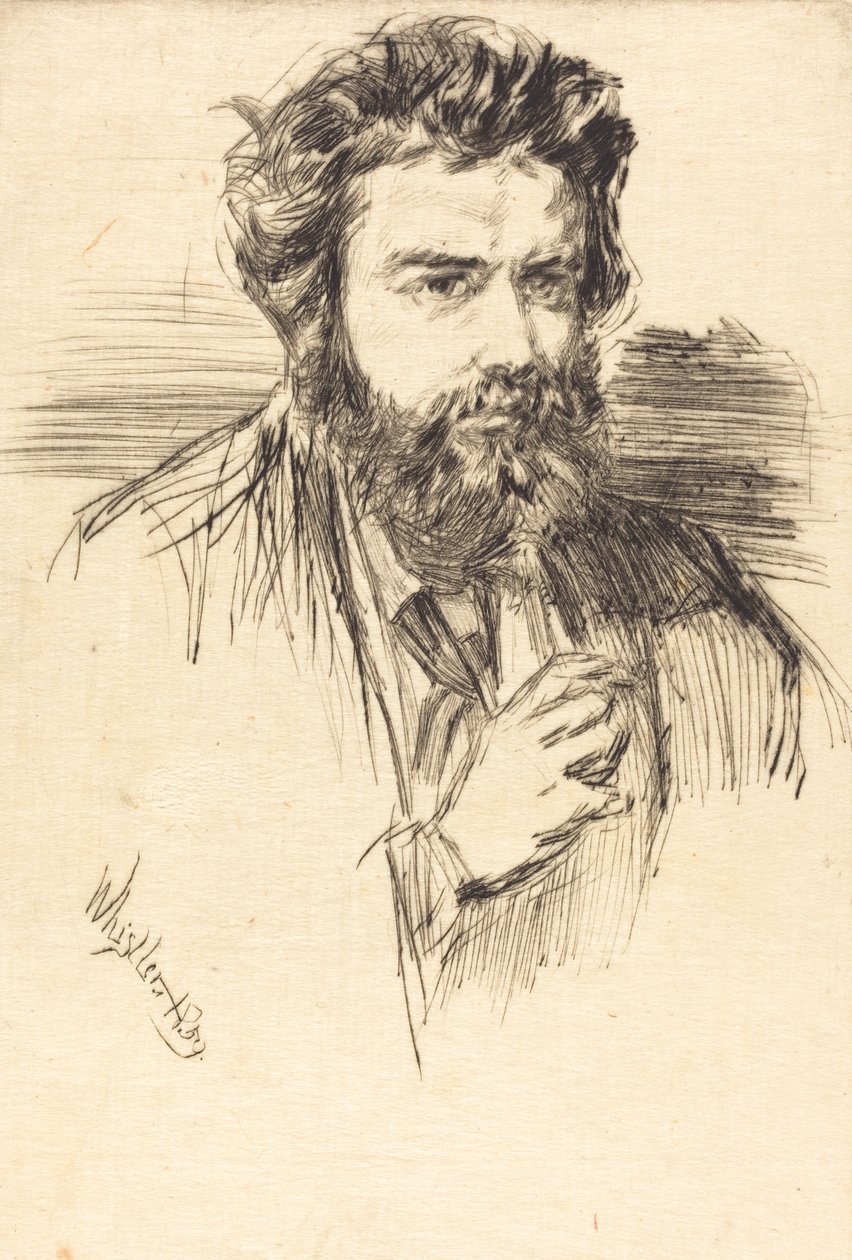 Astruc, kirjallinen mies, 1859. tekijältä James Abbott McNeill Whistler