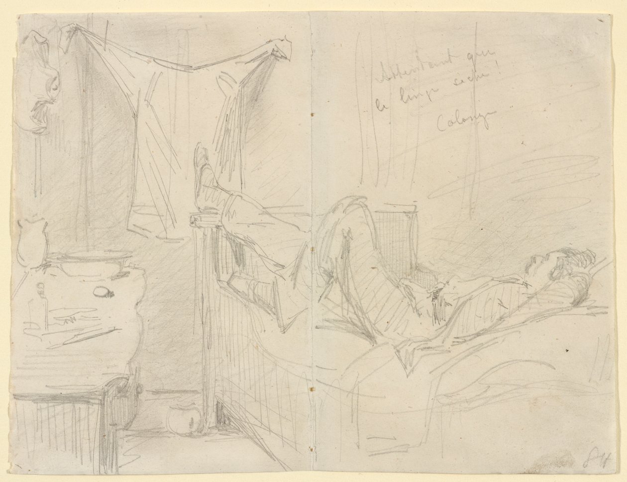 Pyykin kuivumista odotellessa! Köln, 1858. tekijältä James Abbott McNeill Whistler