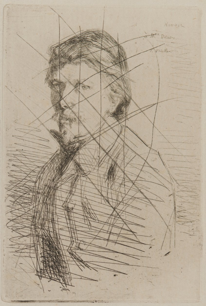 August Delâtre, 1858. tekijältä James Abbott McNeill Whistler