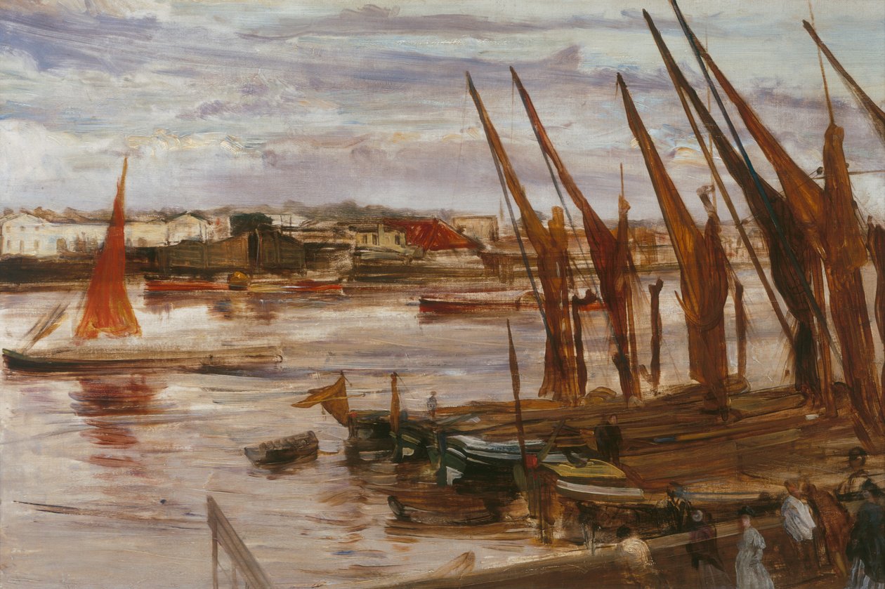 Battersea Reach, c. 1863. finlandès tekijältä James Abbott McNeill Whistler