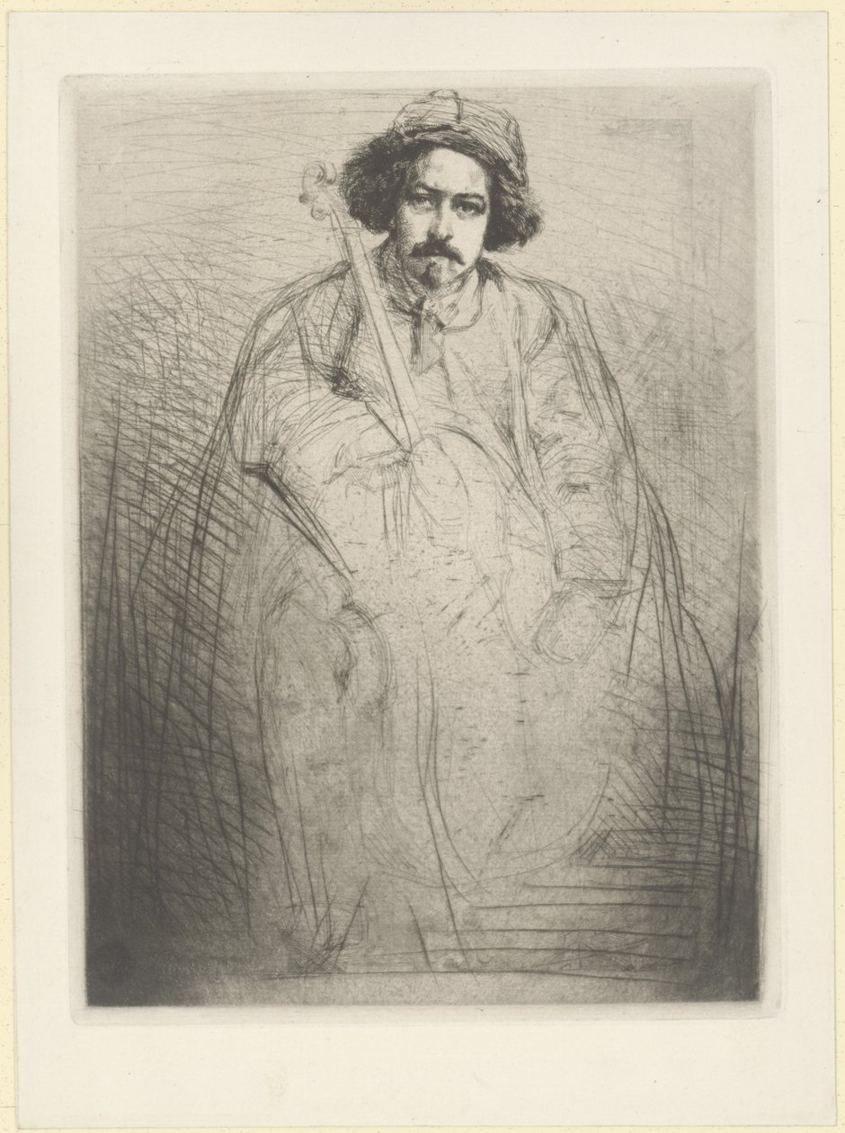 Becquet (sarjasta "Sixteen Etchings") tekijältä James Abbott McNeill Whistler