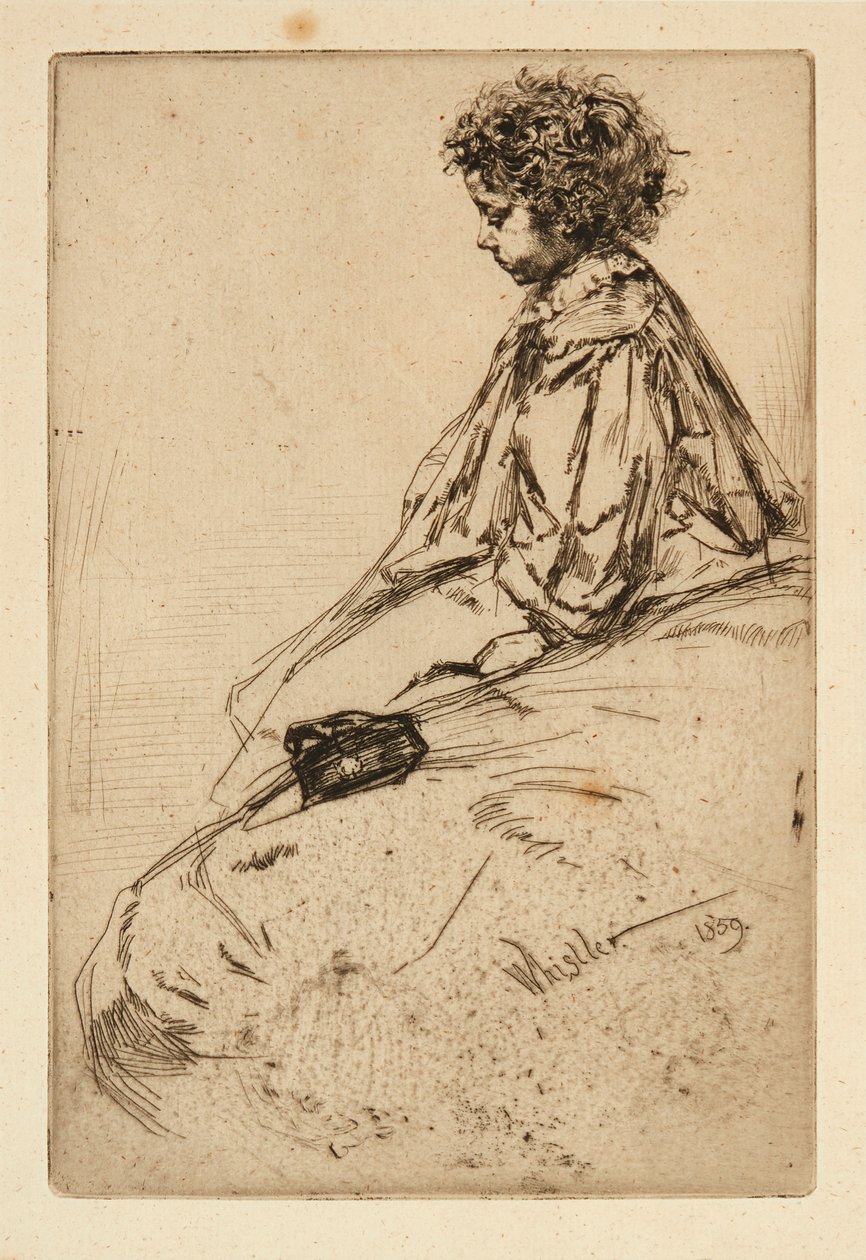 Bibi Lalouette (etsaus) tekijältä James Abbott McNeill Whistler