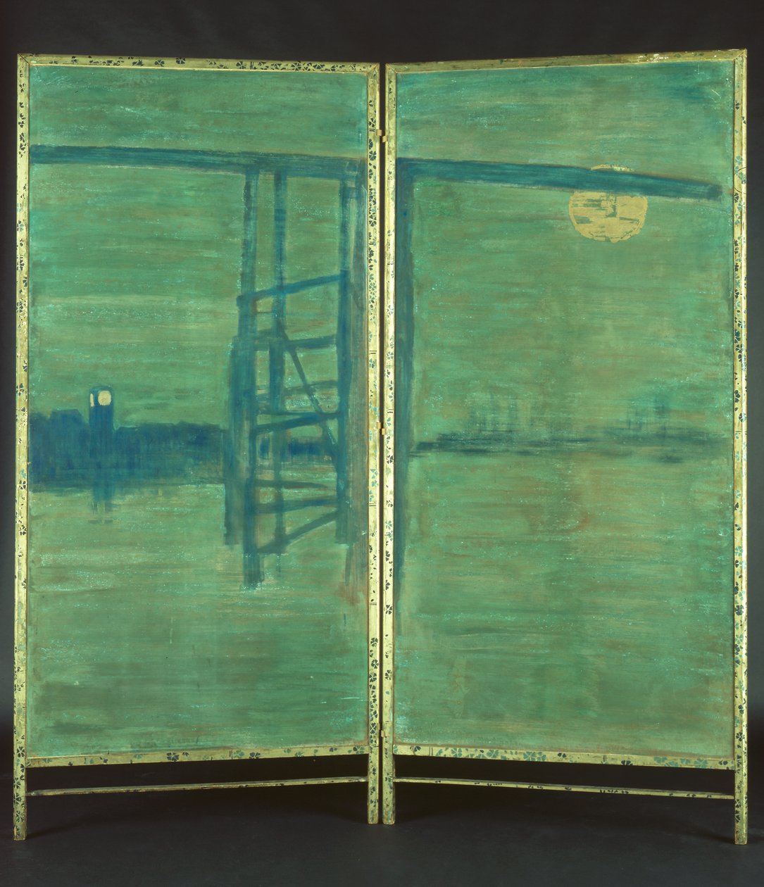 Sininen ja hopea: näyttö, vanha Battersea Bridge tekijältä James Abbott McNeill Whistler