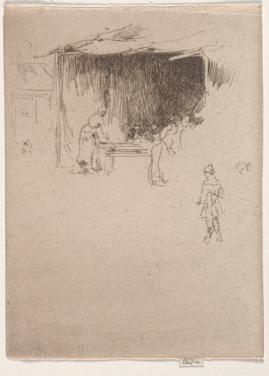 Booth messuilla. tekijältä James Abbott McNeill Whistler