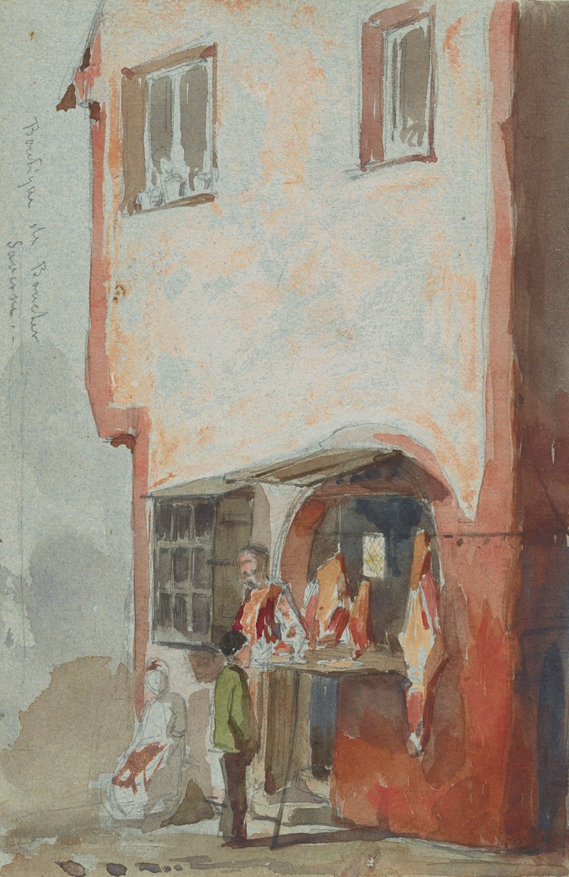 BoucherSaverne-myymälä, 1858. tekijältä James Abbott McNeill Whistler