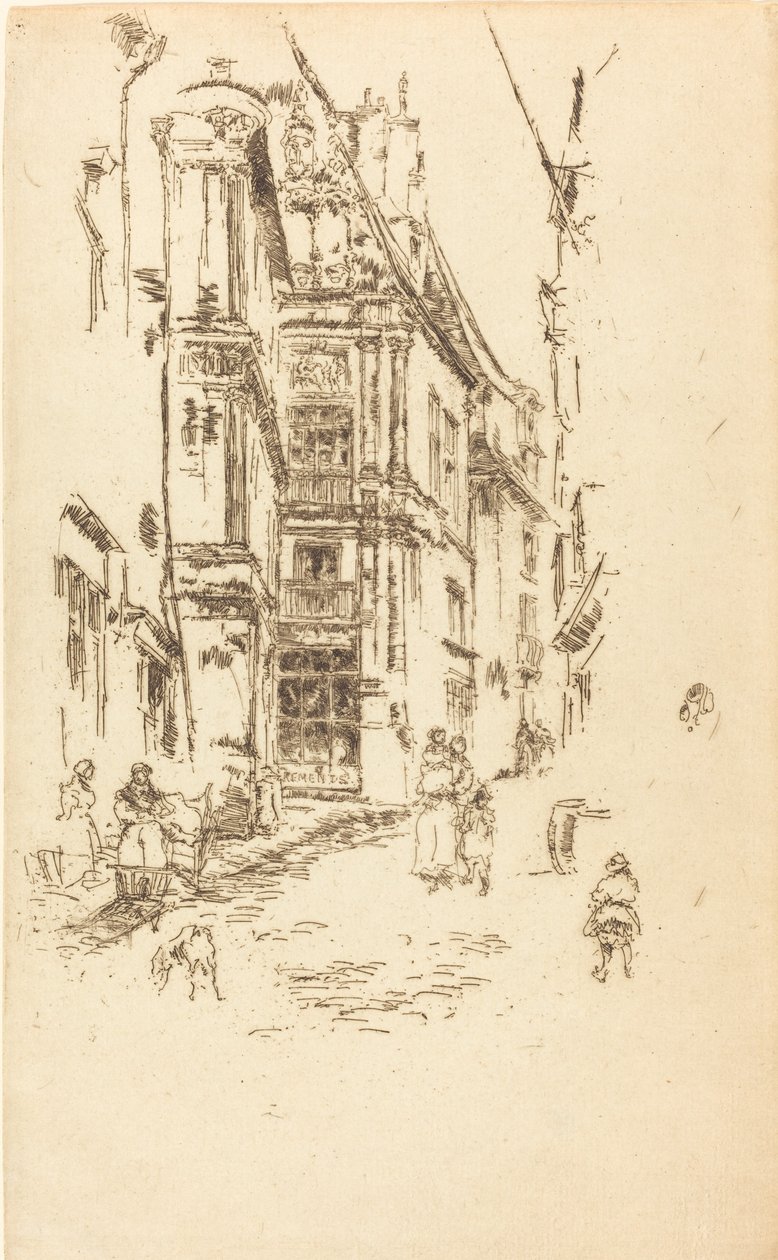 Kanslia, Loches, 1888. tekijältä James Abbott McNeill Whistler