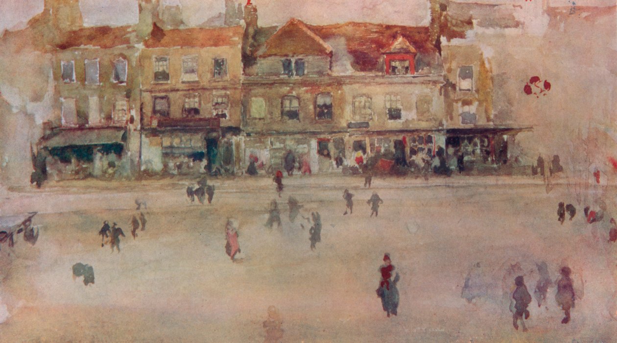 Chelsea Shops, c1855, 1904 tekijältä James Abbott McNeill Whistler