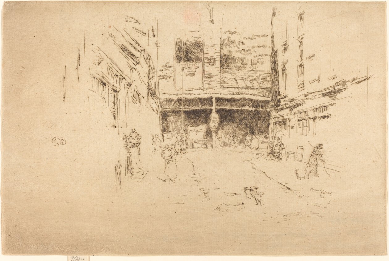 Vaatteidenvaihto, nro I, 1887. tekijältä James Abbott McNeill Whistler