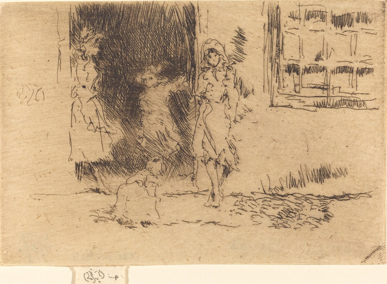 Mökin ovi, c. 18841886. tekijältä James Abbott McNeill Whistler