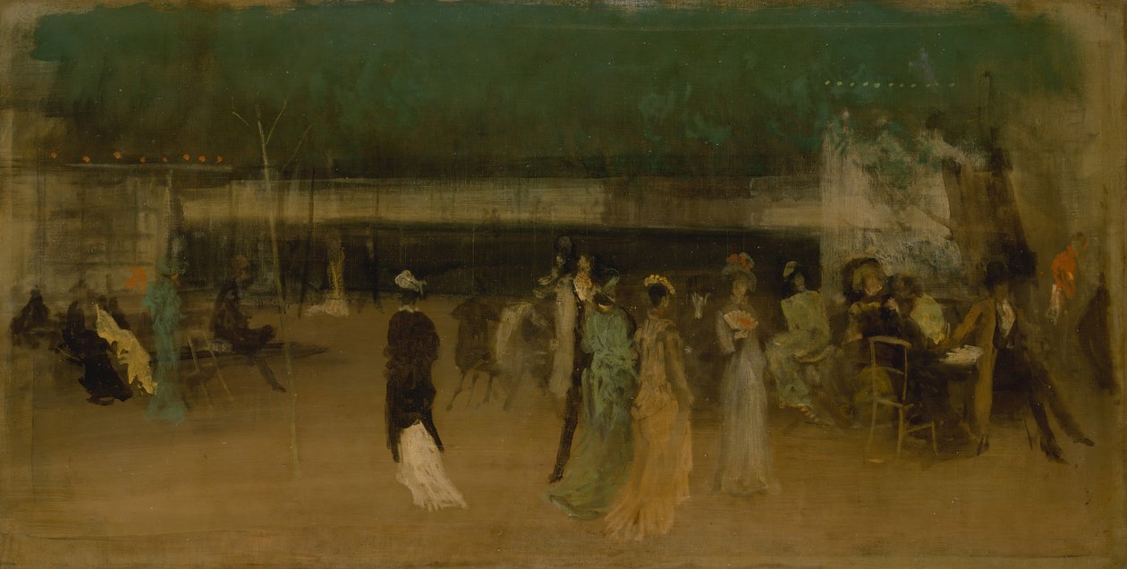 Cremorne Gardens, nro 2, ca. 1870-80. tekijältä James Abbott McNeill Whistler