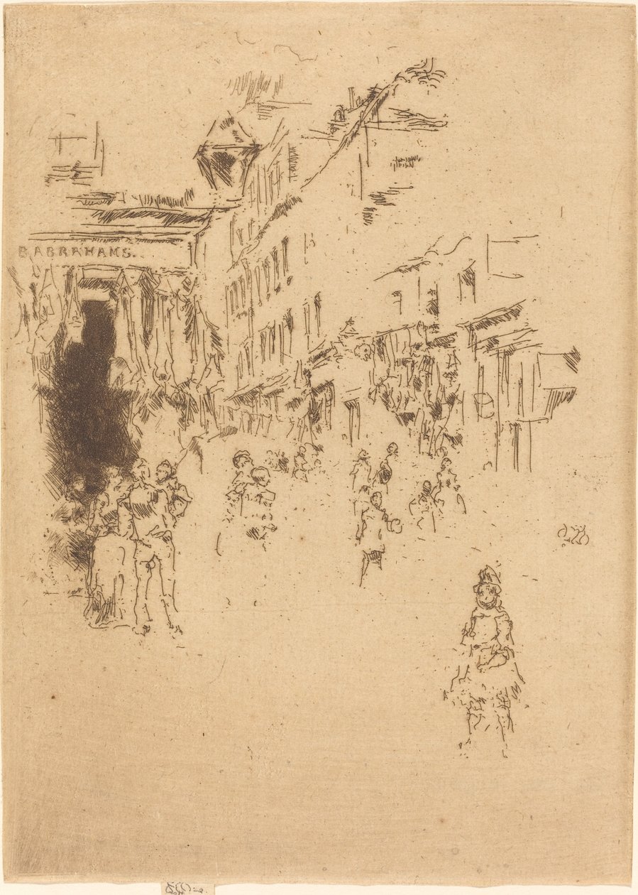 Cutler Street, Hounsditch, 1887. tekijältä James Abbott McNeill Whistler