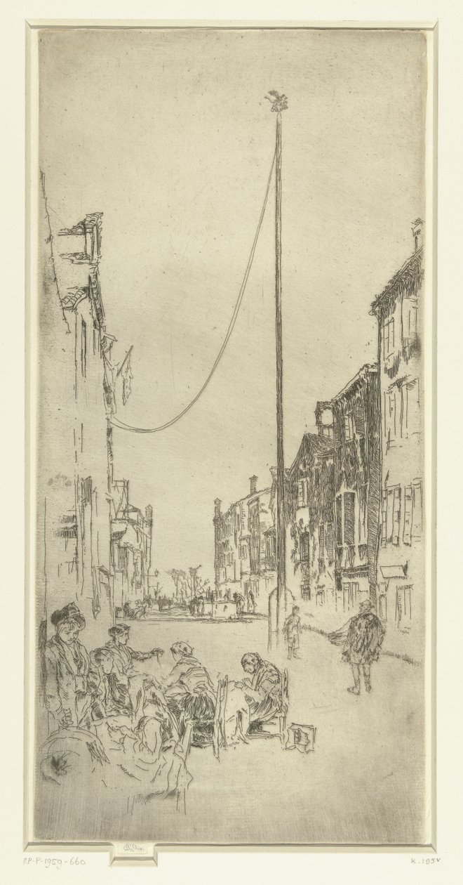 De mast El Màstil Venècia: dotze aiguaforts (títol de la sèrie) finlandès tekijältä James Abbott McNeill Whistler