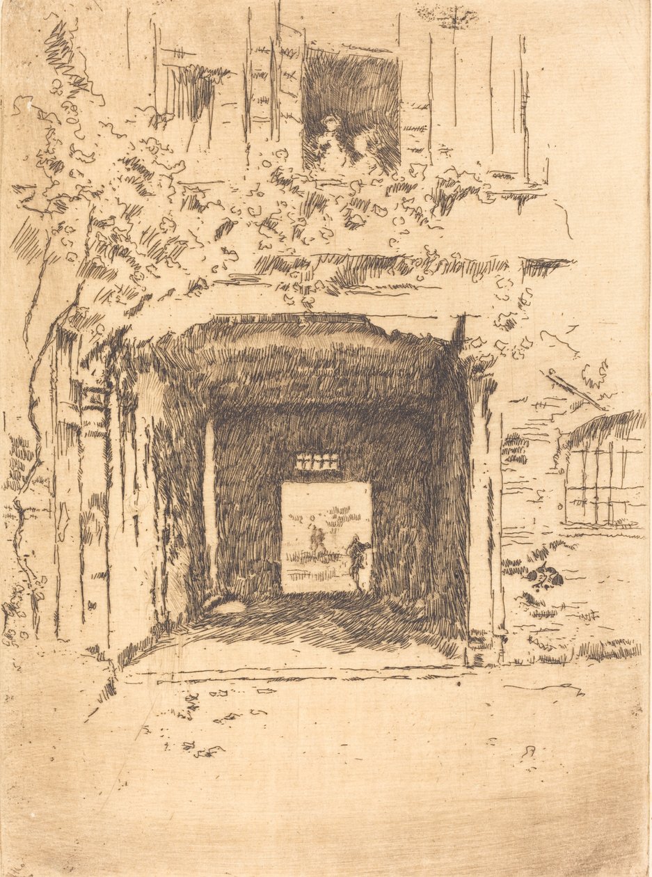 Ovi ja viiniköynnös, 1879-1880. tekijältä James Abbott McNeill Whistler