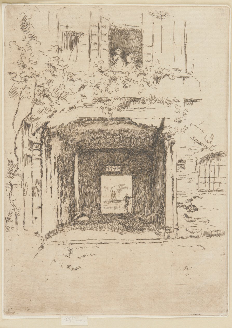 Ovi ja viiniköynnös, 1879-1880. tekijältä James Abbott McNeill Whistler