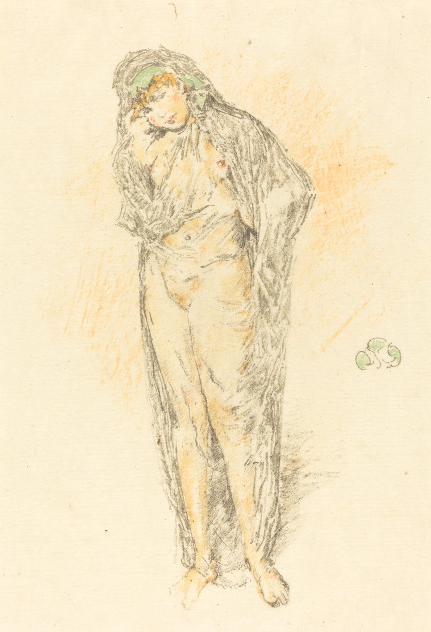 Draped figuuri, seisova, 1891. tekijältä James Abbott McNeill Whistler