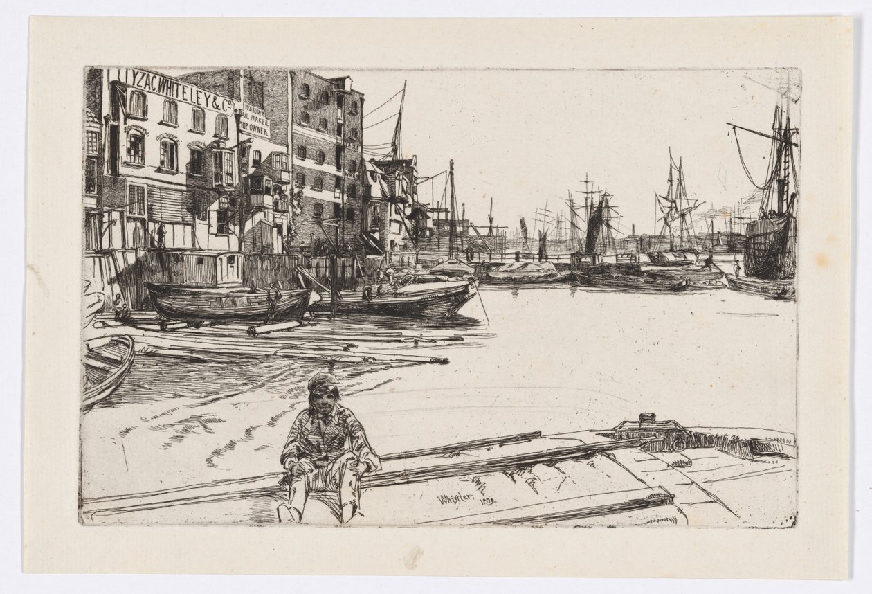 Eagle Wharf (Tyzac Whiteley ja Co.) tekijältä James Abbott McNeill Whistler