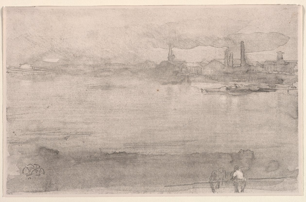 Early Morning: The Thames at Battersea, Lontoo, 1878. tekijältä James Abbott McNeill Whistler