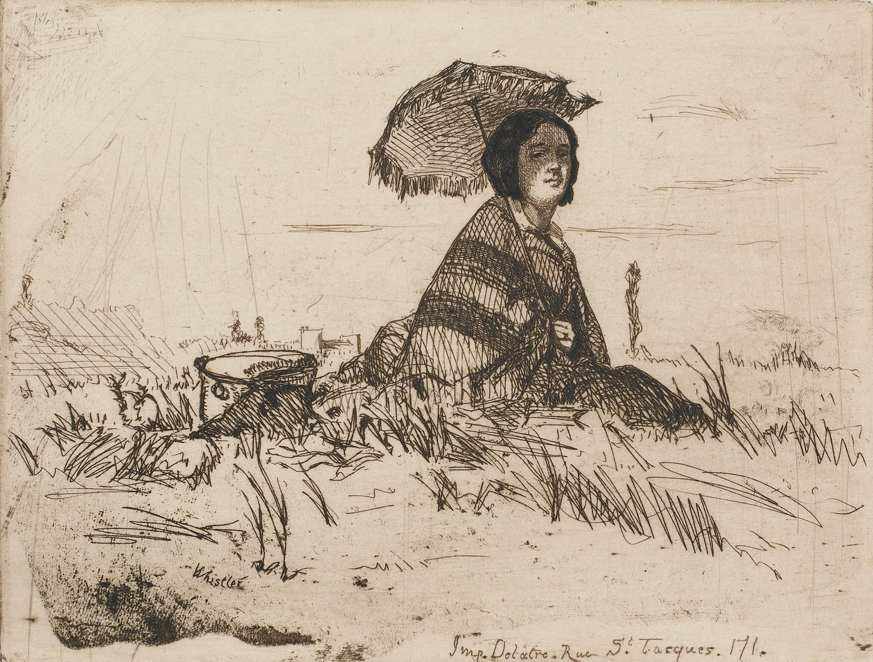 Täysin aurinkoisina, 1858. tekijältä James Abbott McNeill Whistler