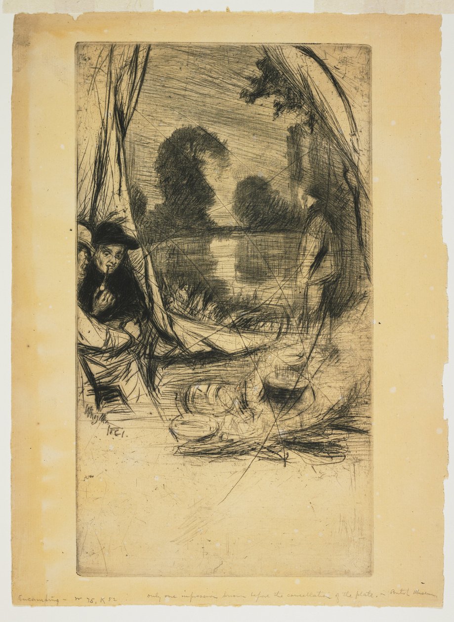 Lager aufschlagen tekijältä James Abbott McNeill Whistler