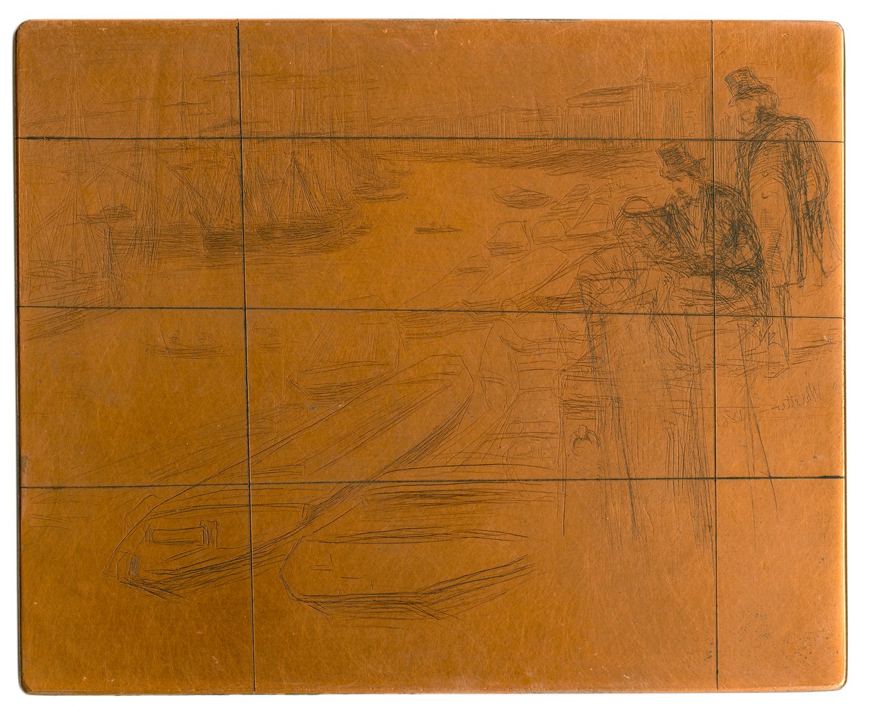Etsauslevy: Pieni allas, 1861. tekijältä James Abbott McNeill Whistler